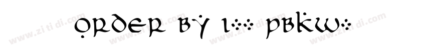 莫大毛筆 ORDER BY 1-- PBkW字体转换